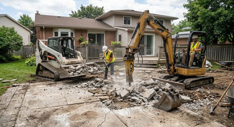 Concrete Patio Demolition in Bergen County, NJ