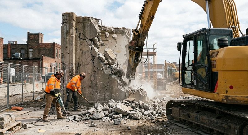 Concrete Steps Demolition in Bergen County, NJ