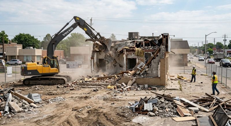 Factory Demolition in Bergen County, NJ
