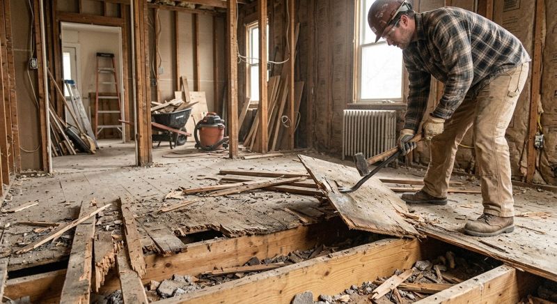 Hardwood Floor Demolition in Frederick, MD