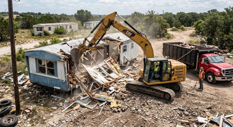 Modular Home Demolition in Katy, TX