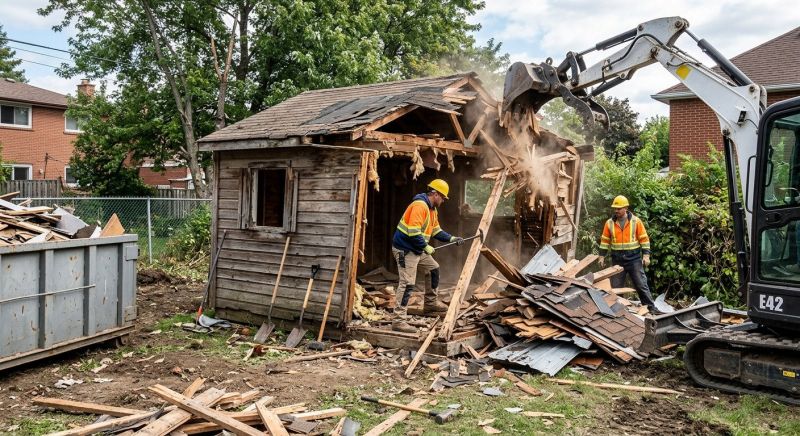 Shed Demolition in Sacramento, CA